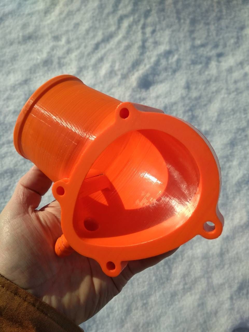 C20xe Powercap RIGHT PIPE 80 mm with fitting 16mm 3D print model_9