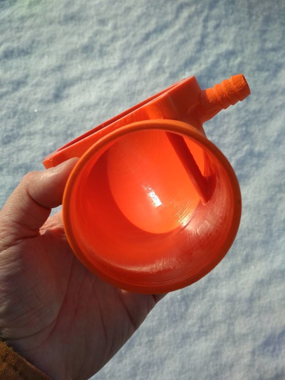 C20xe Powercap RIGHT PIPE 80 mm with fitting 16mm 3D print model_7