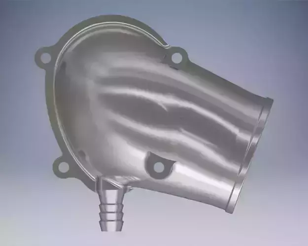 C20xe Powercap RIGHT PIPE 80 mm with fitting 16mm 3D print model