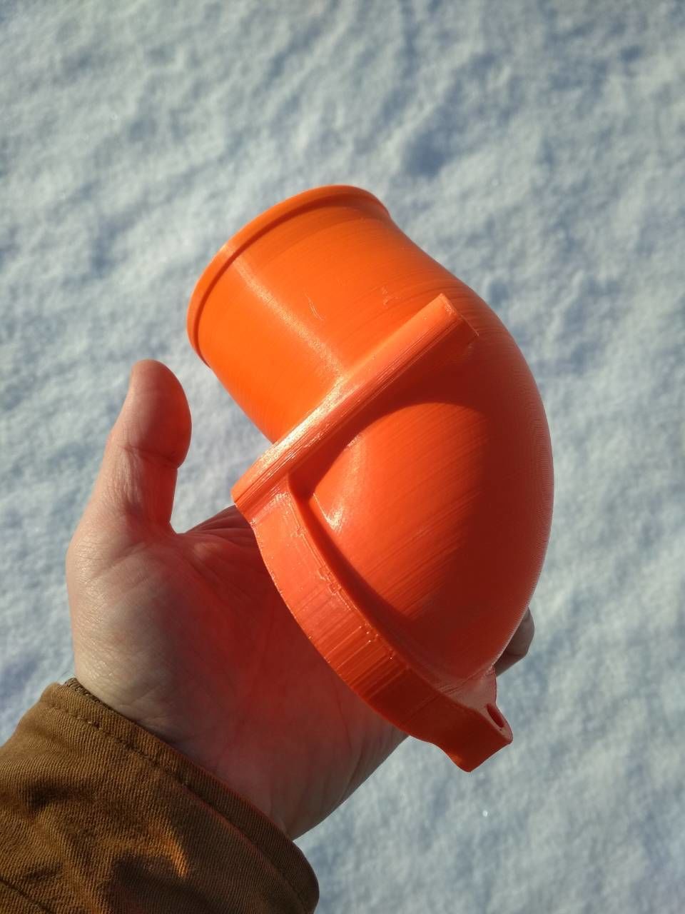 C20xe Powercap RIGHT PIPE 80 mm with fitting 16mm 3D print model_8