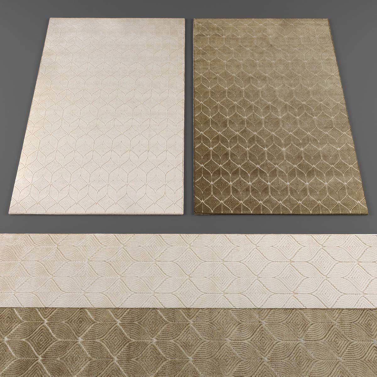 Rugs collection 158 Low-poly 3D model_1