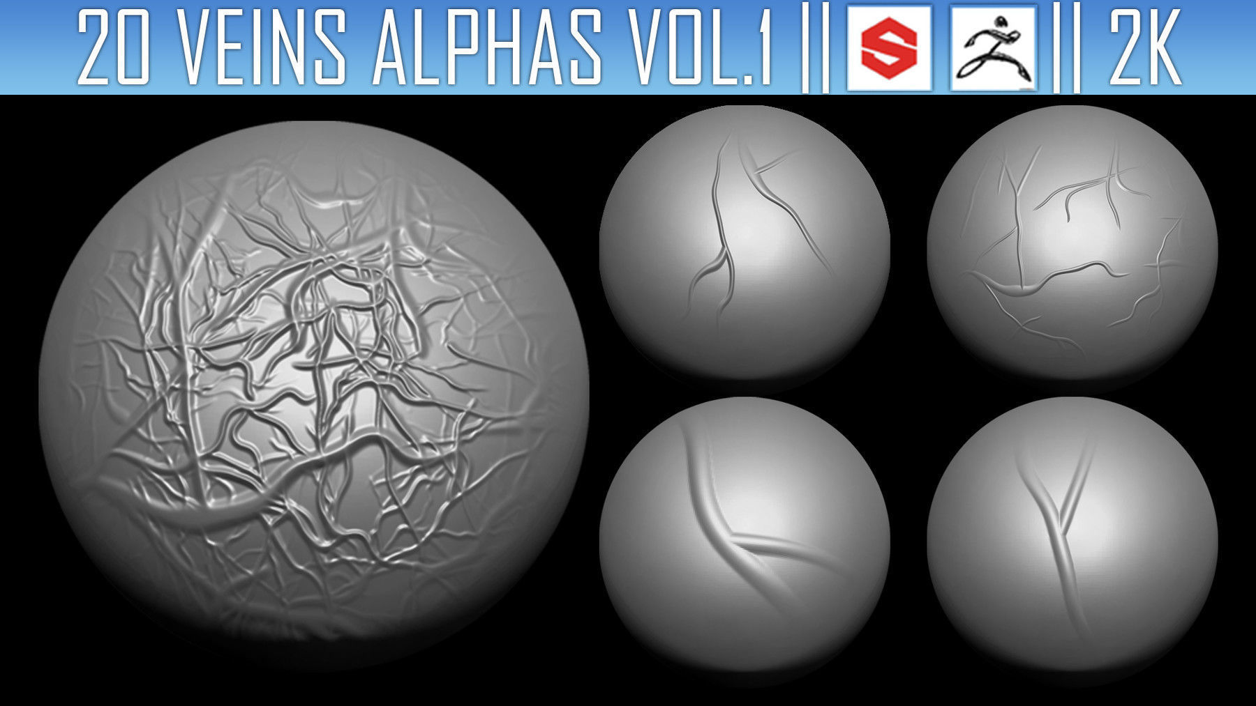 ZBRush Alphas Megapack 3D model_27