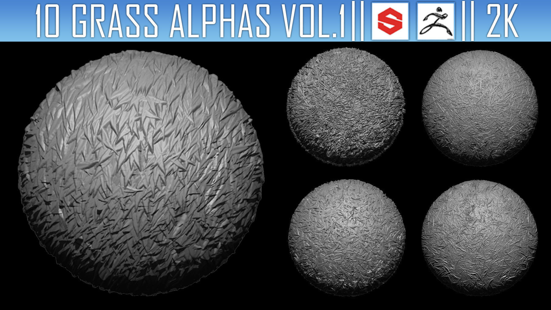 ZBRush Alphas Megapack 3D model_24