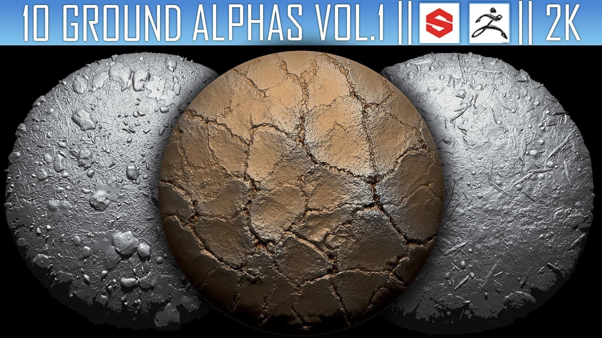 ZBRush Alphas Megapack 3D model_11