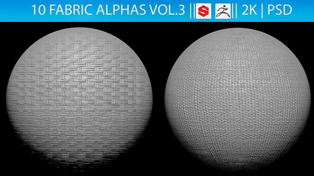 ZBRush Alphas Megapack 3D model_15