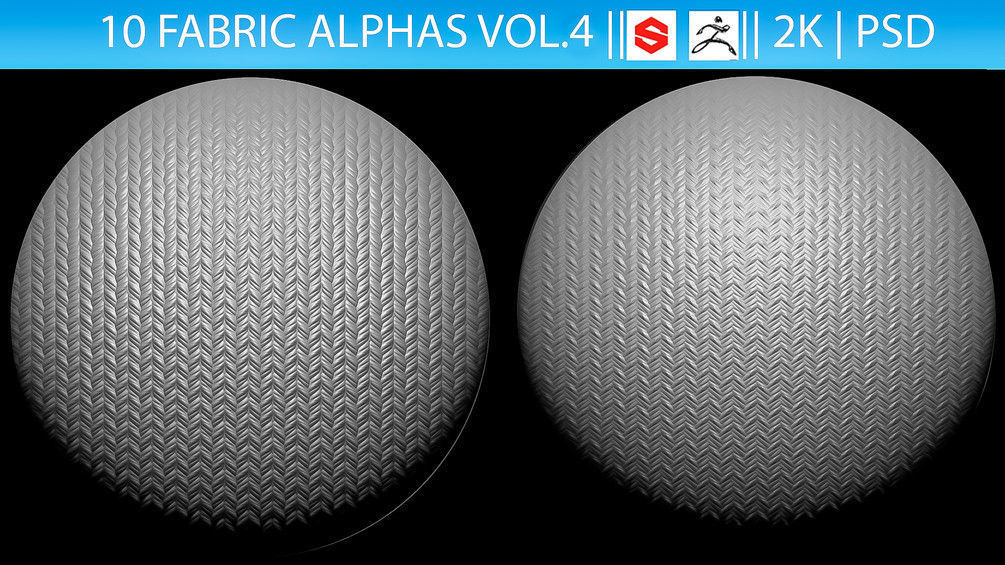 ZBRush Alphas Megapack 3D model_13