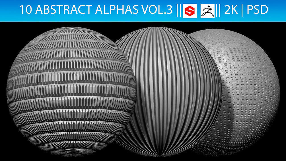 ZBRush Alphas Megapack 3D model_18