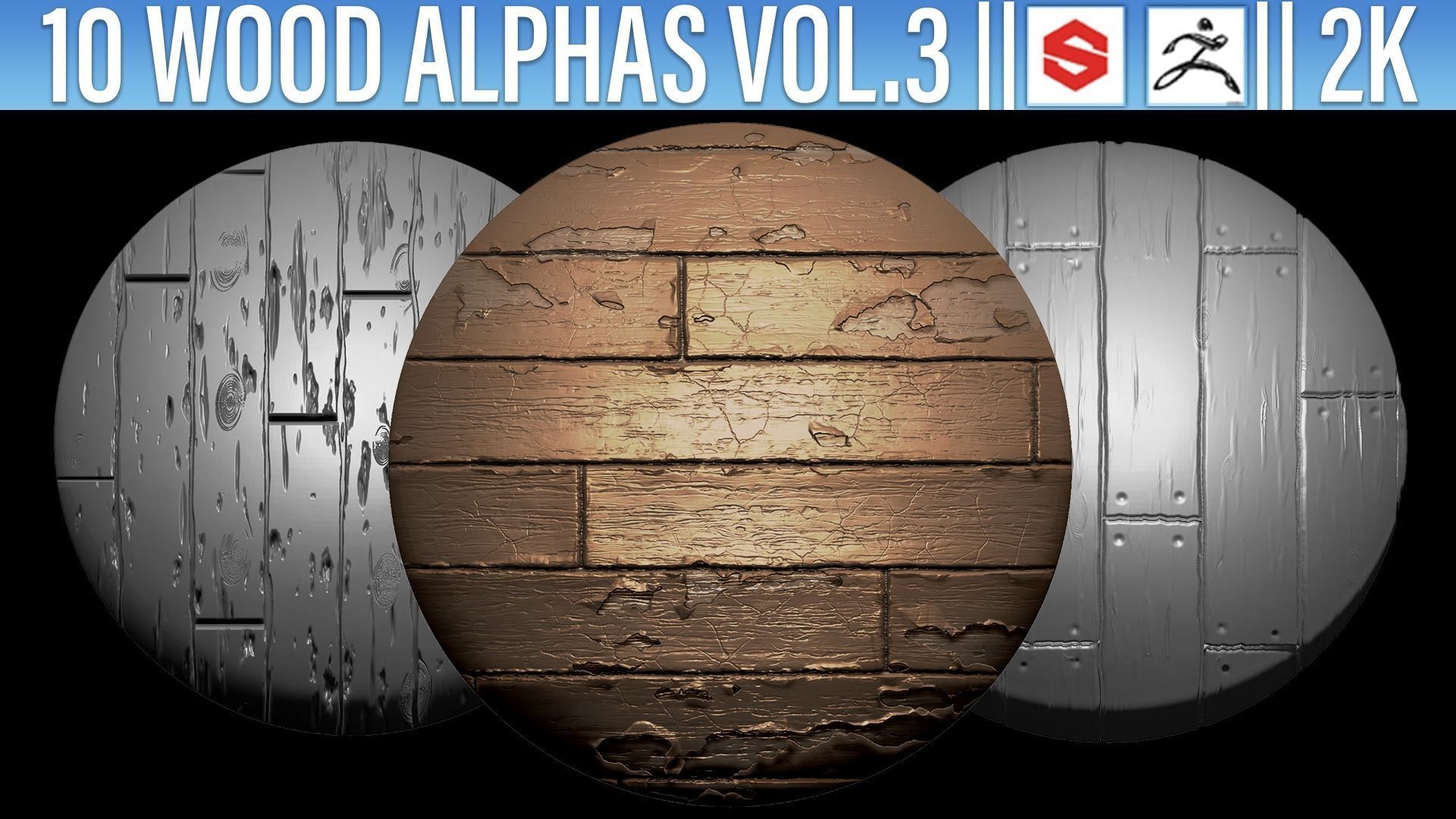 ZBRush Alphas Megapack 3D model_7