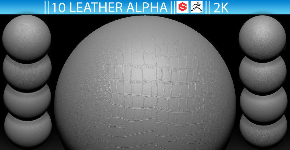 ZBRush Alphas Megapack 3D model_29