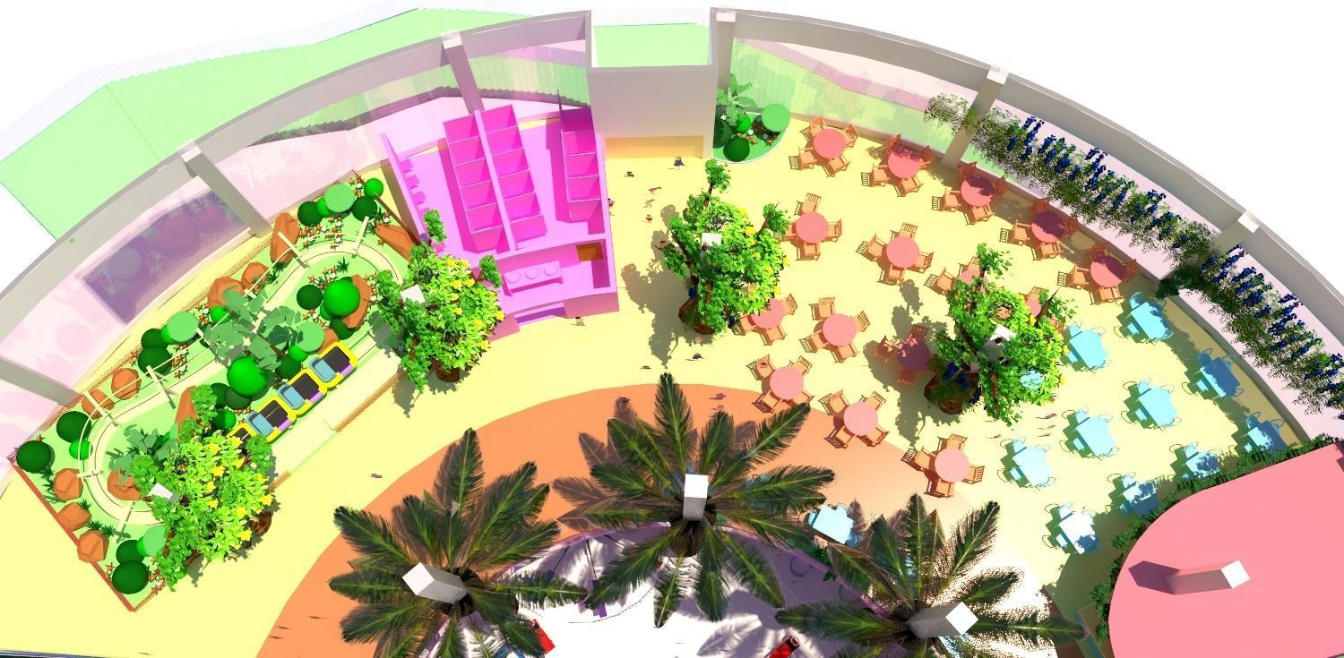 LIFE TREE interior design of theme park with children Activity 3D model_2