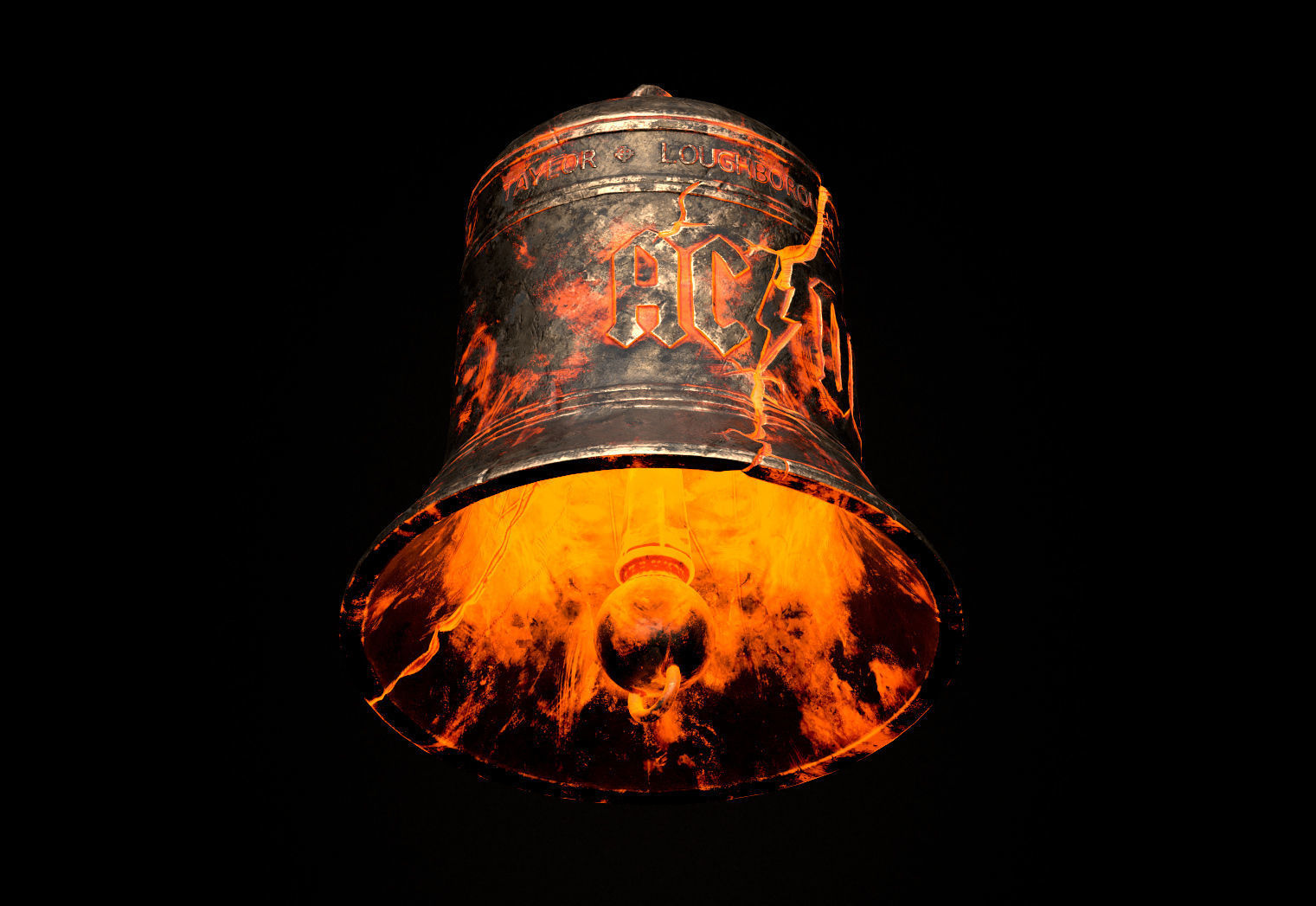 AC DC Hells Bells Legends of Rock 3D print model_2