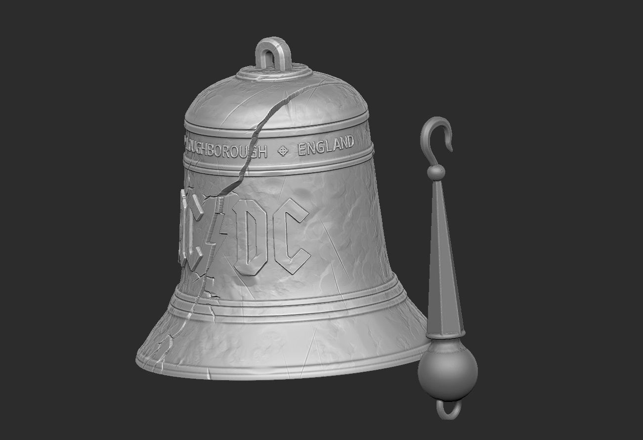 AC DC Hells Bells Legends of Rock 3D print model_7