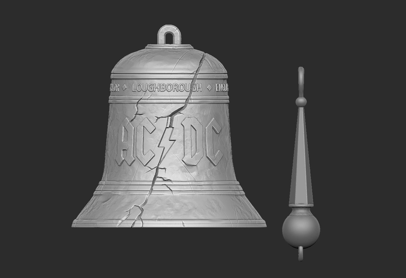 AC DC Hells Bells Legends of Rock 3D print model_8
