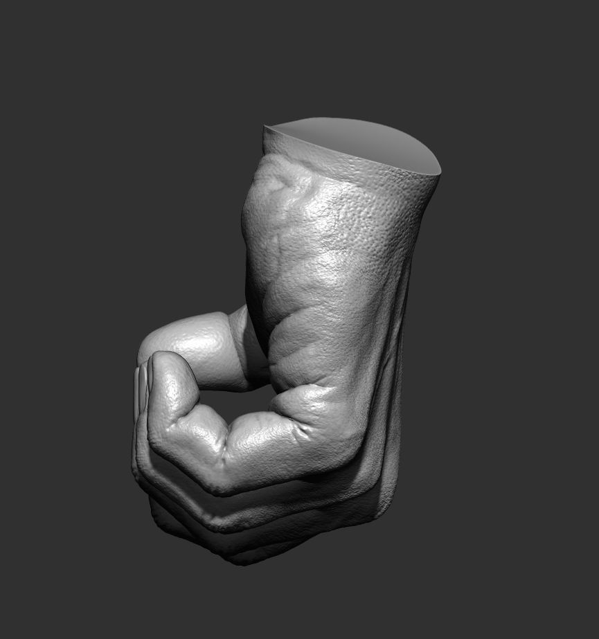 Realistic male hand 3D model Free 3D model_3