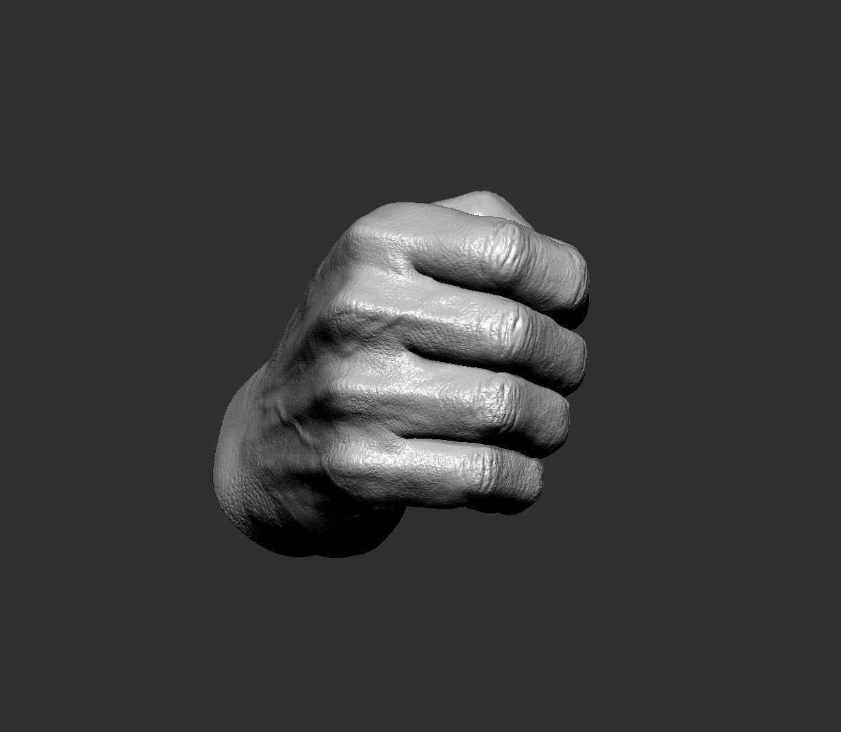 Realistic male hand 3D model Free 3D model_2