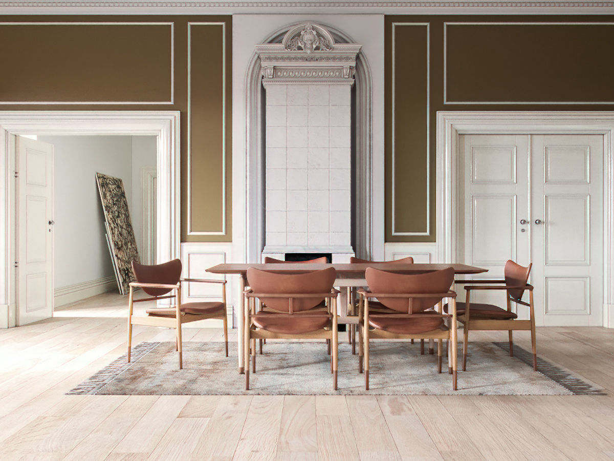 Table and Chair collection 1 3D model_1