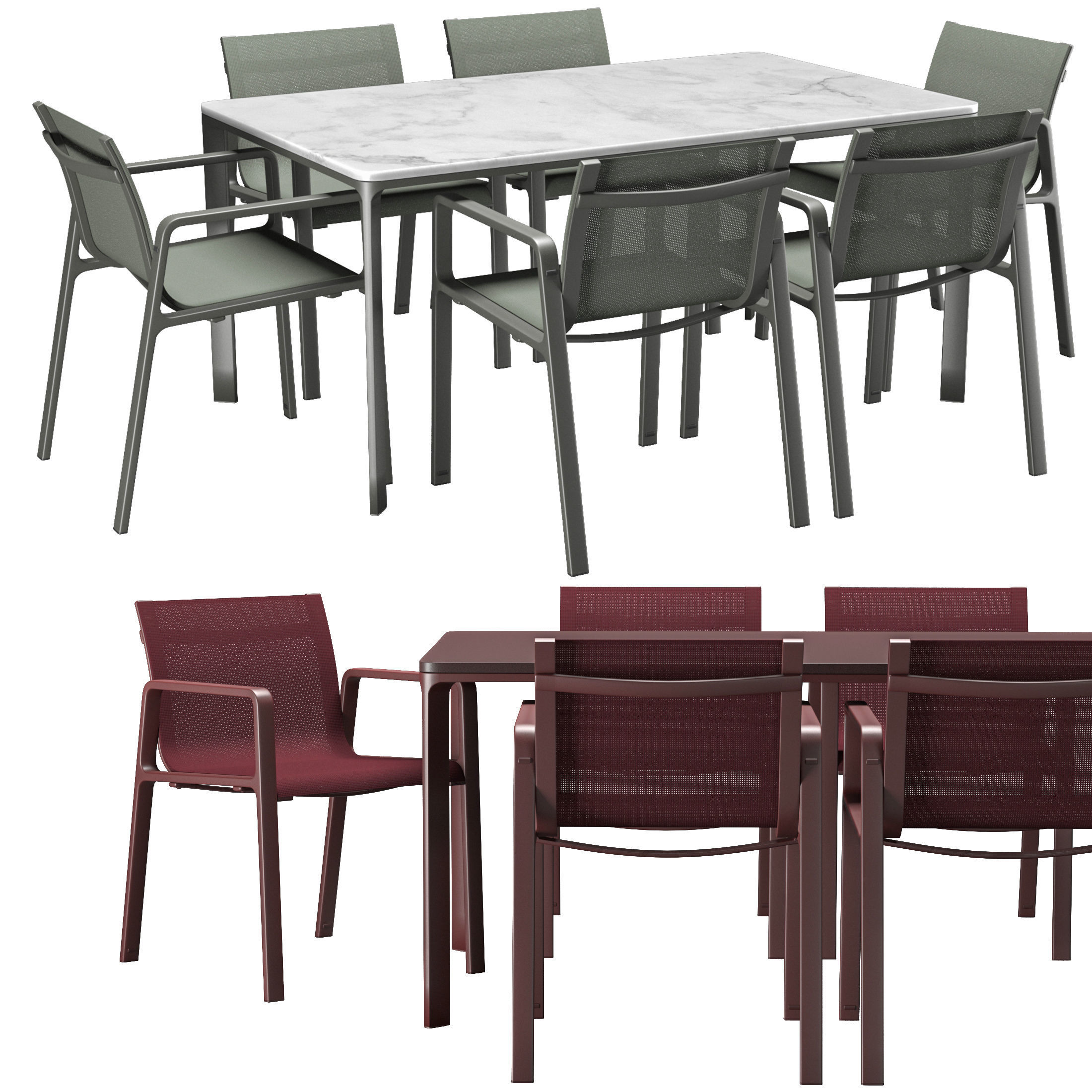 Table and Chair collection 1 3D model_16