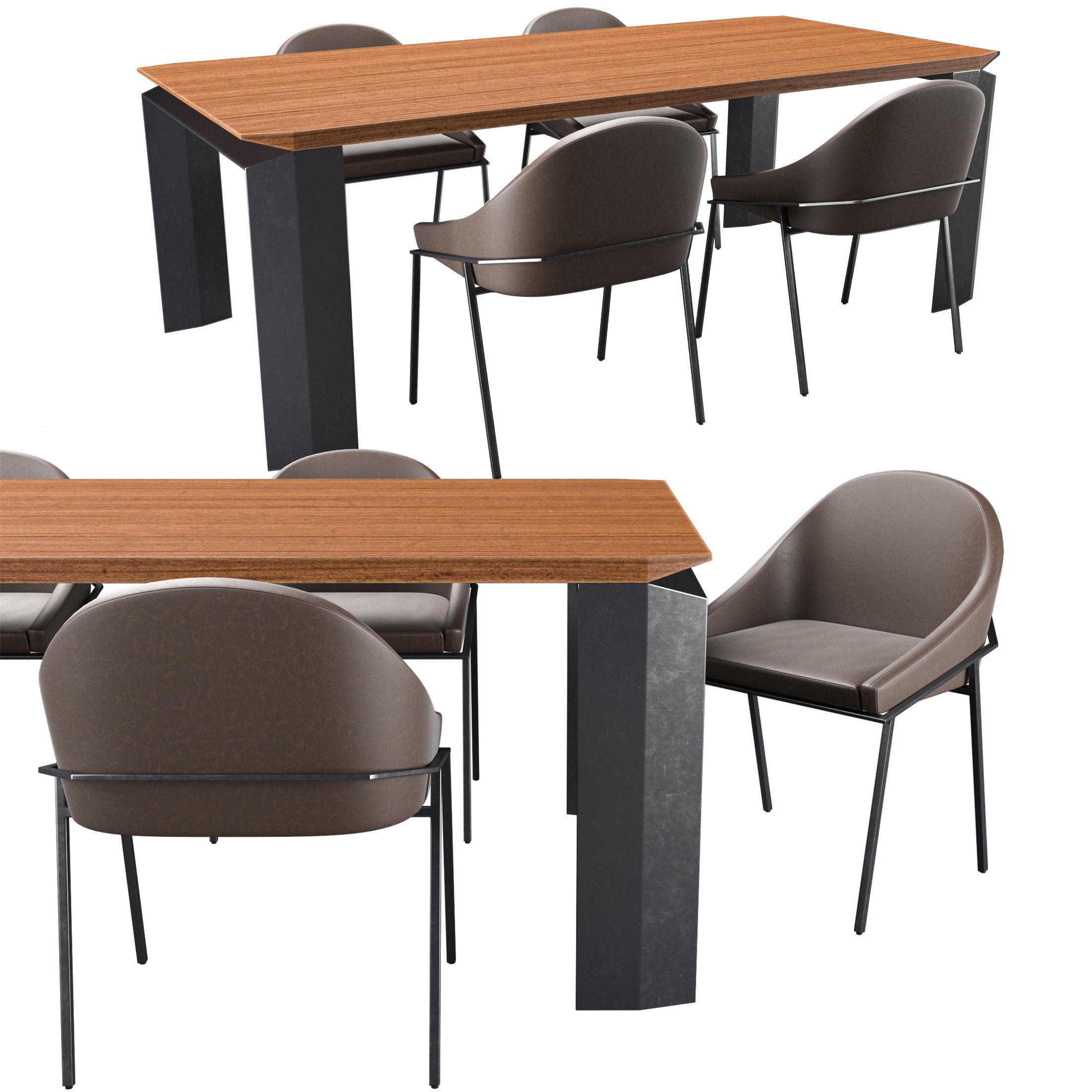 Table and Chair collection 1 3D model_22