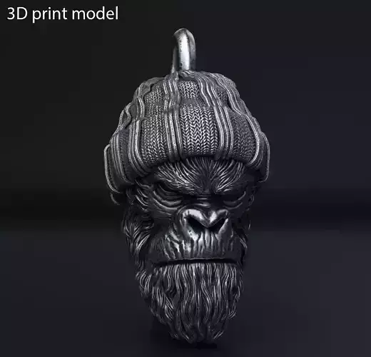 Animal Pendant jewelry Gangster monkey vol1  3D print model