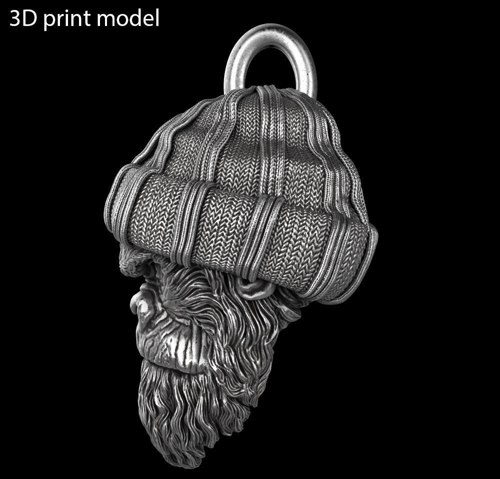 Animal Pendant jewelry Gangster monkey vol1 3D print model_7