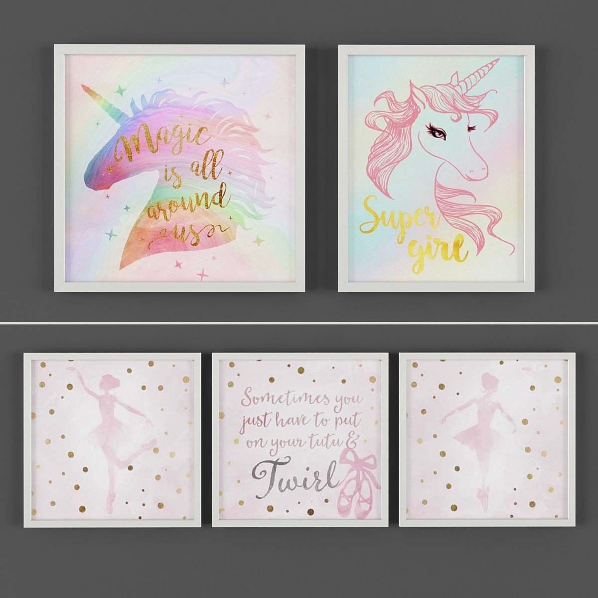 Picture Frames Low-poly 3D model_2