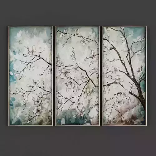 Picture Frames Low-poly 3D model