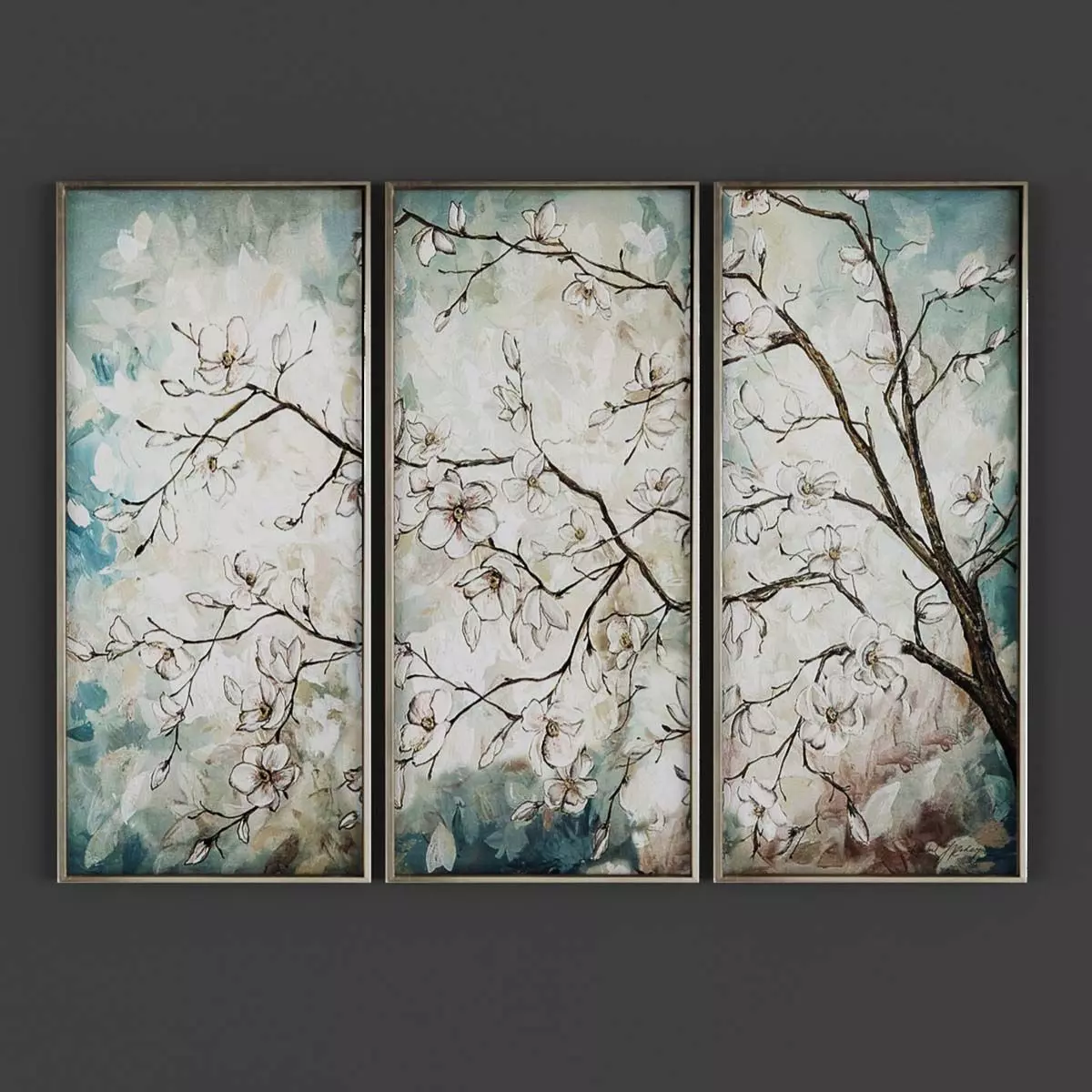 Picture Frames Low-poly 3D model_0