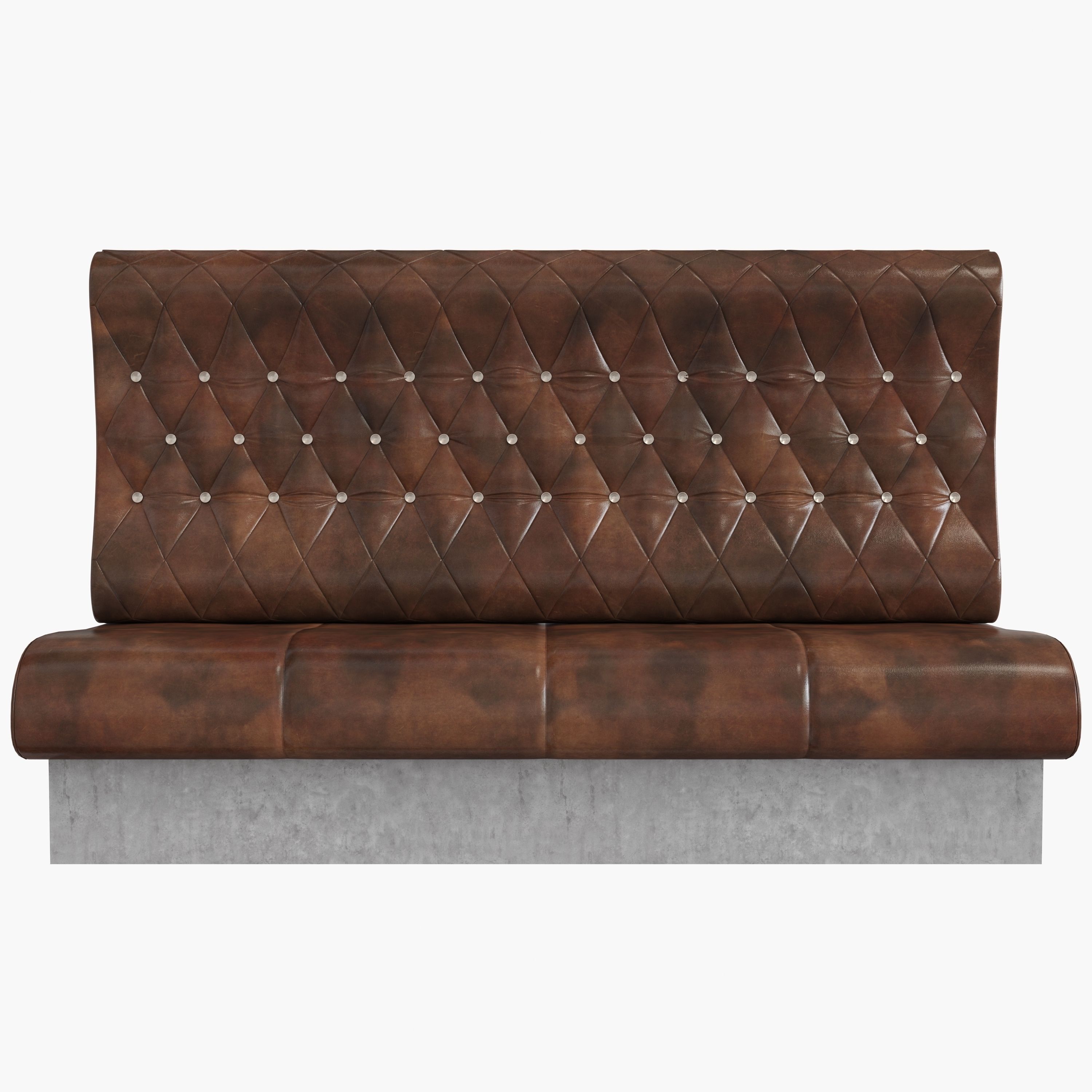 Upholstered sofa for cafe 3D model_1