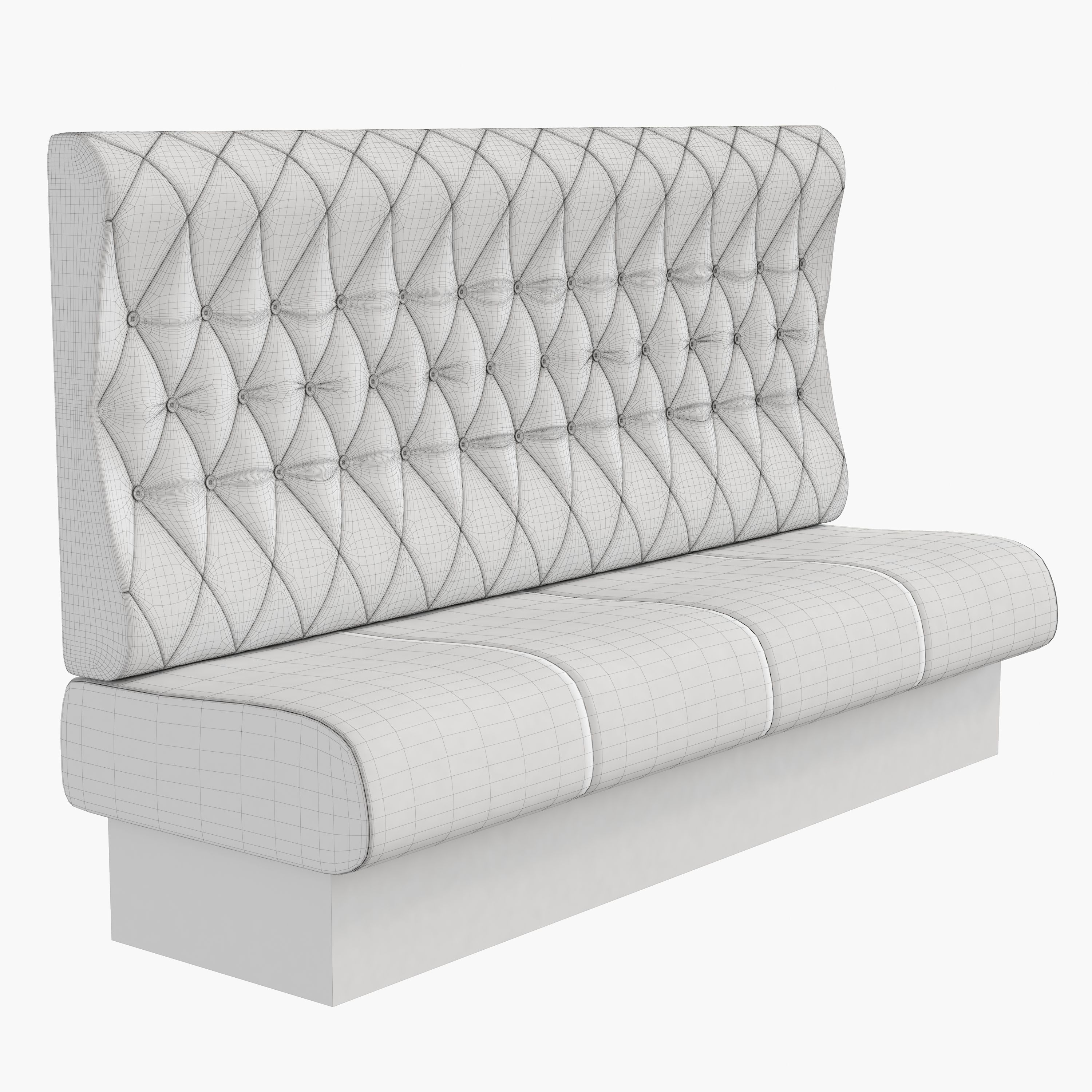 Upholstered sofa for cafe 3D model_9