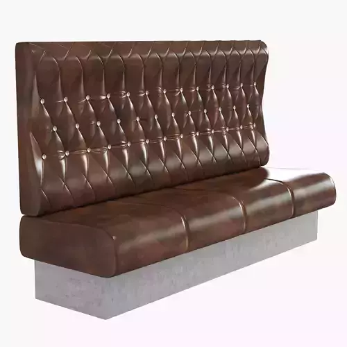 Upholstered sofa for cafe