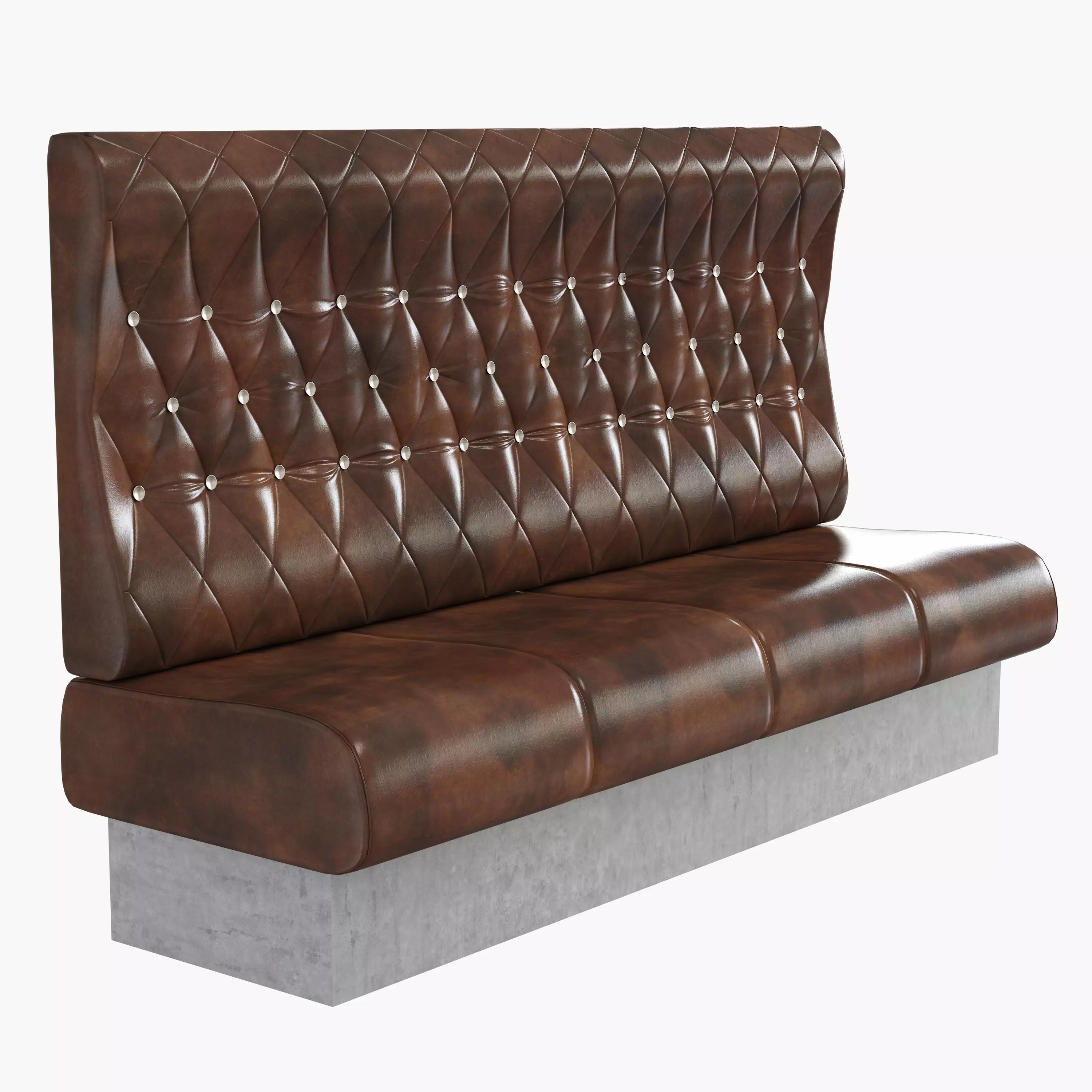 Upholstered sofa for cafe 3D model_0