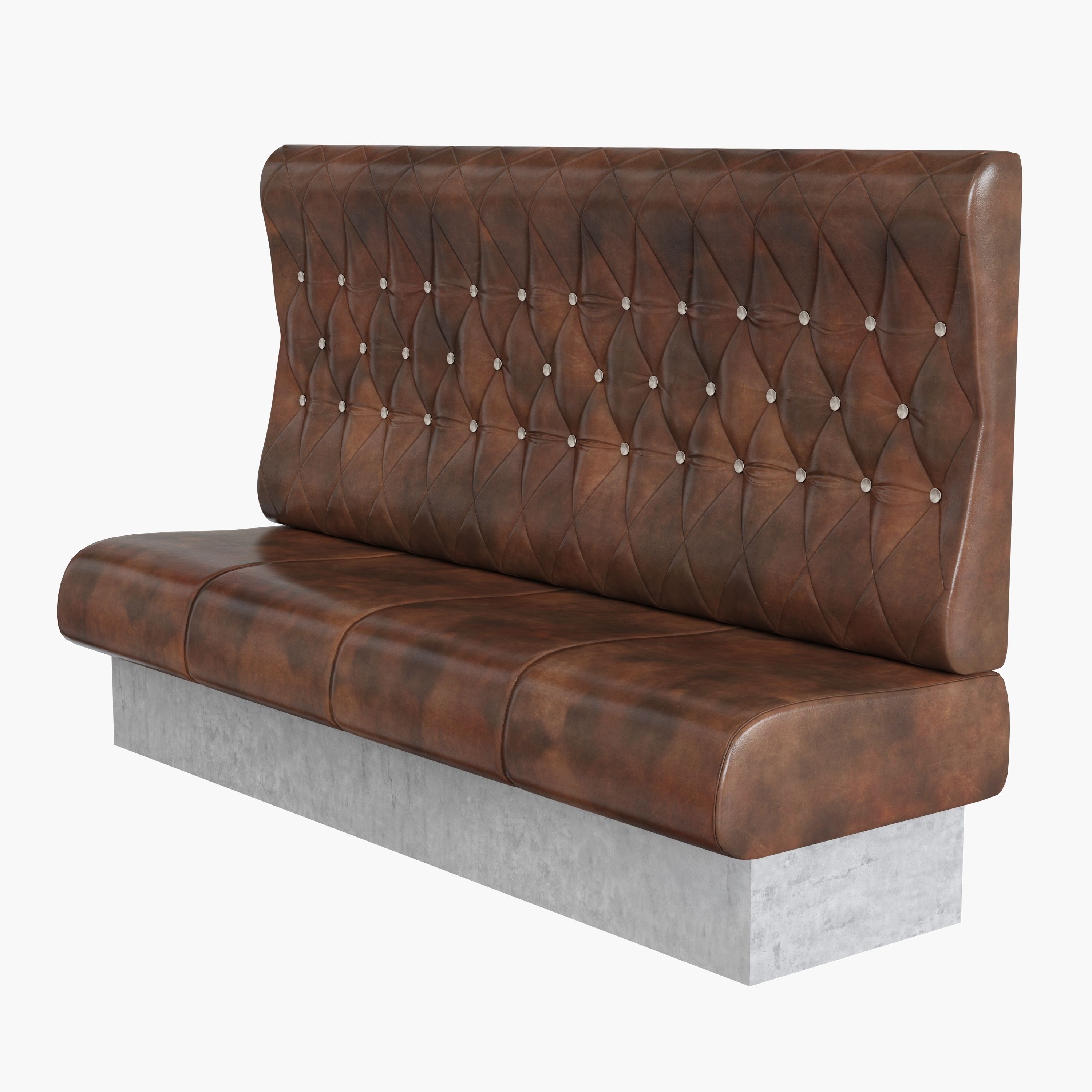 Upholstered sofa for cafe 3D model_5