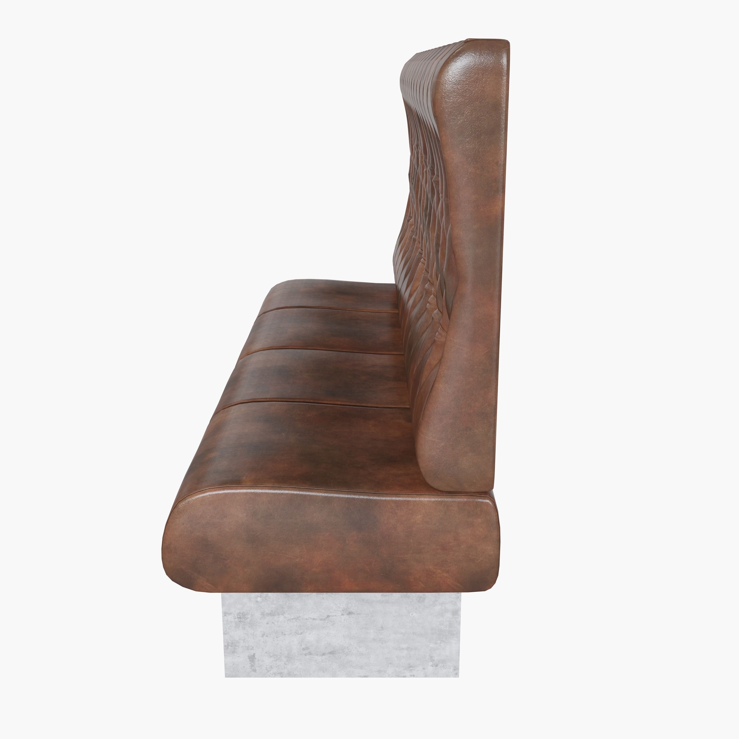 Upholstered sofa for cafe 3D model_3