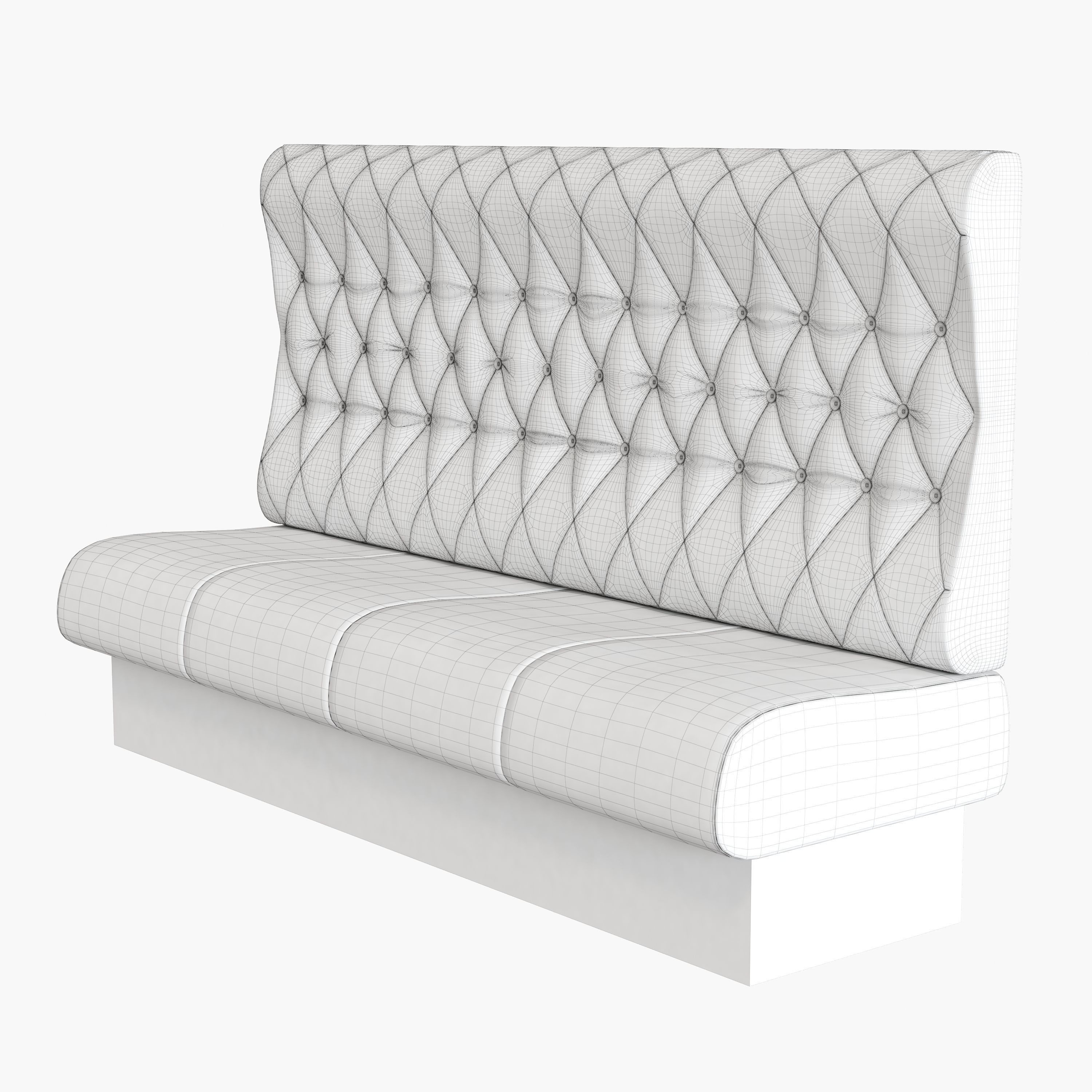 Upholstered sofa for cafe 3D model_10