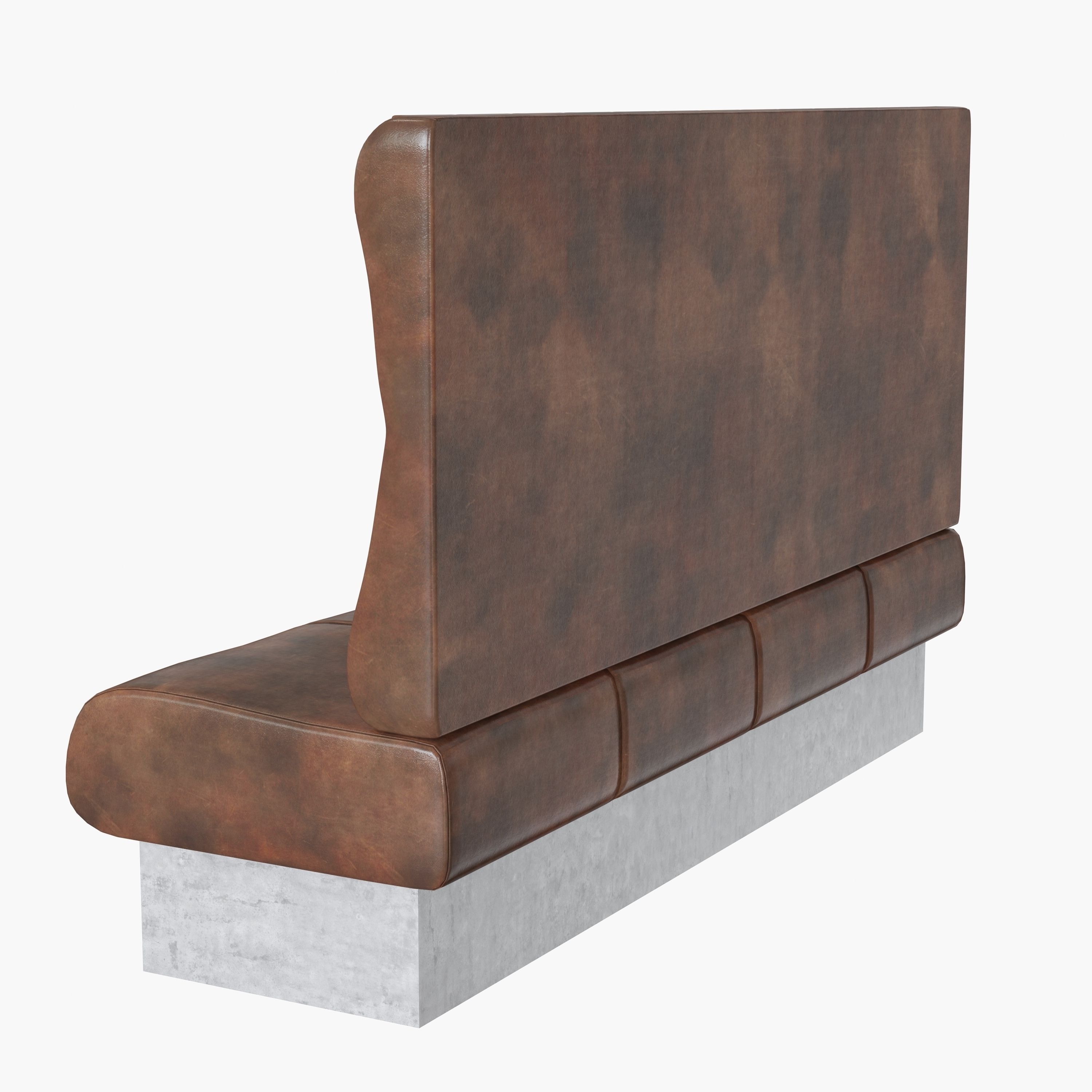 Upholstered sofa for cafe 3D model_2