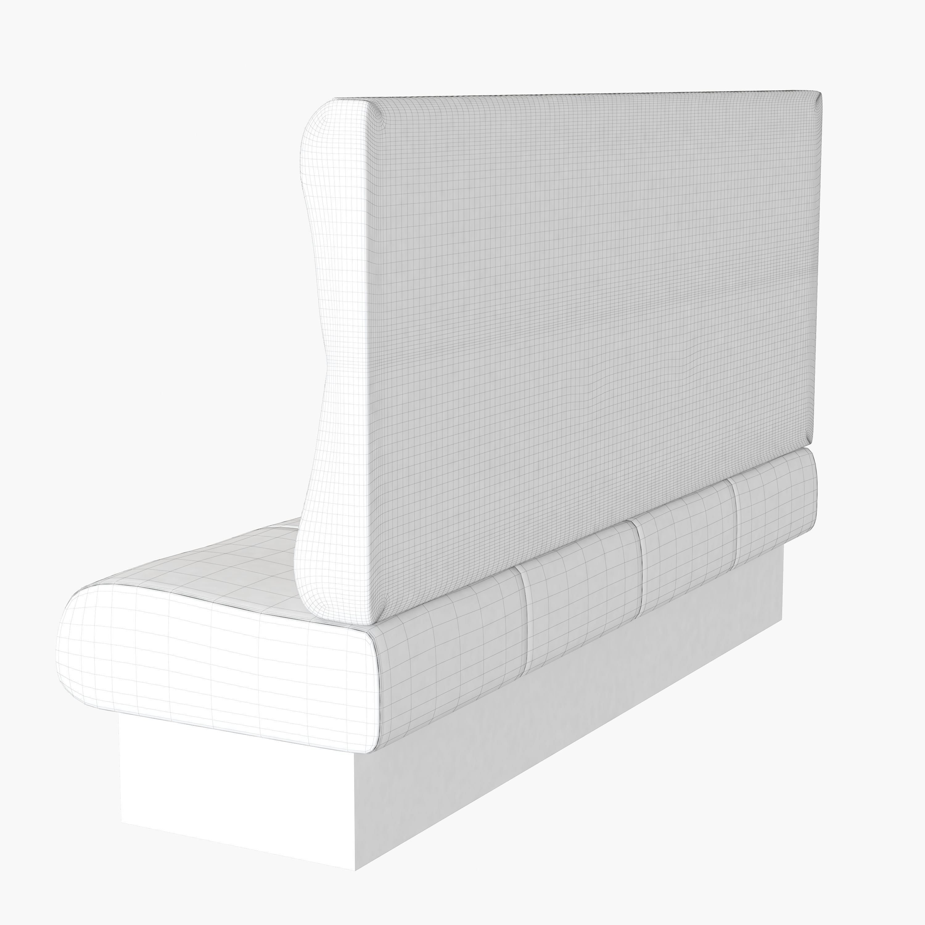 Upholstered sofa for cafe 3D model_16