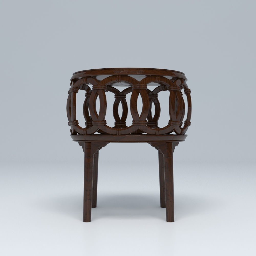 ZEN SET room divider with birds and flowers 3D model_20