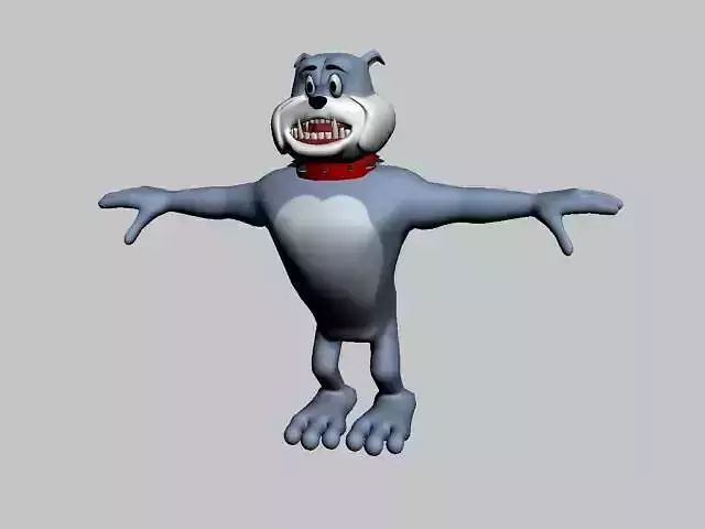 spike the dog Low-poly 3D model