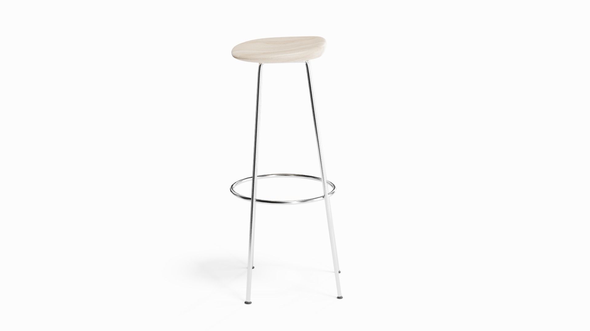 PEBBLE Bar Stool By BassamFellows Free 3D model_2