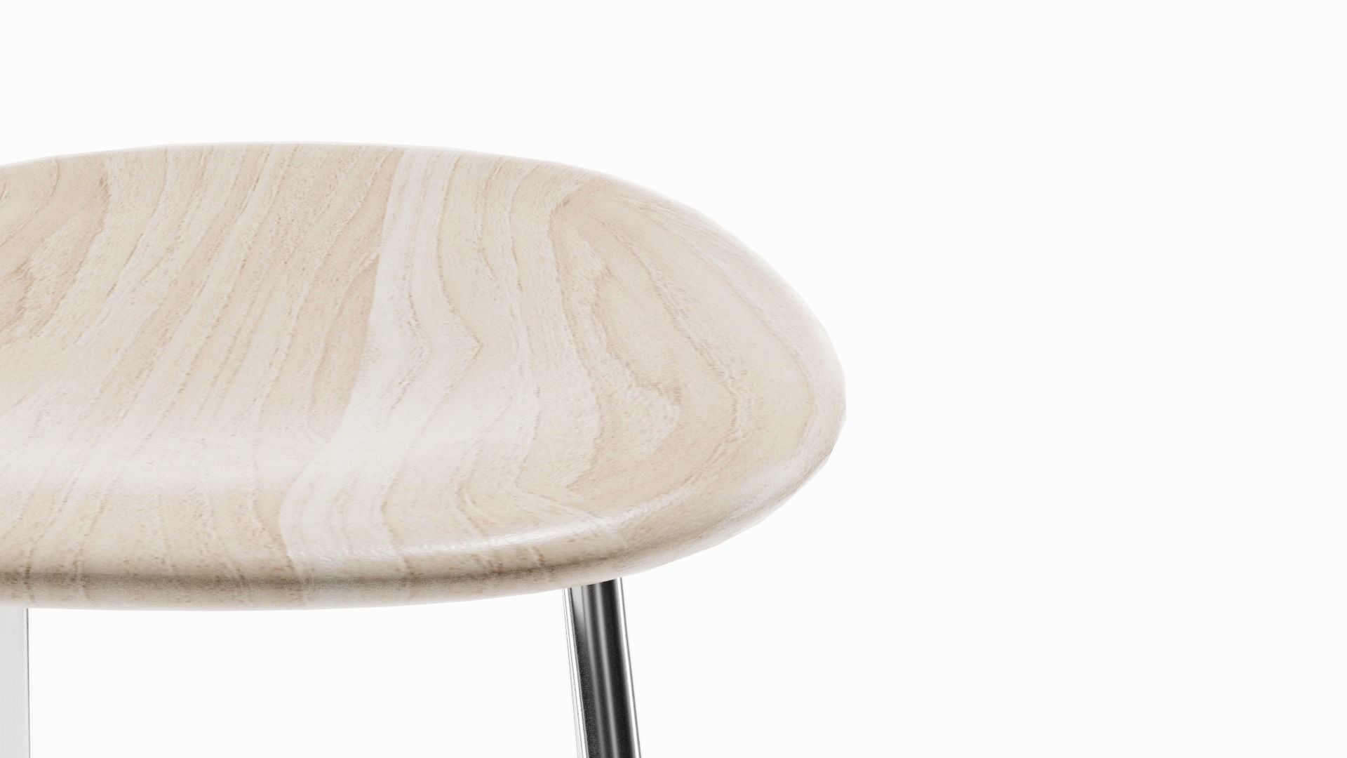 PEBBLE Bar Stool By BassamFellows Free 3D model_5