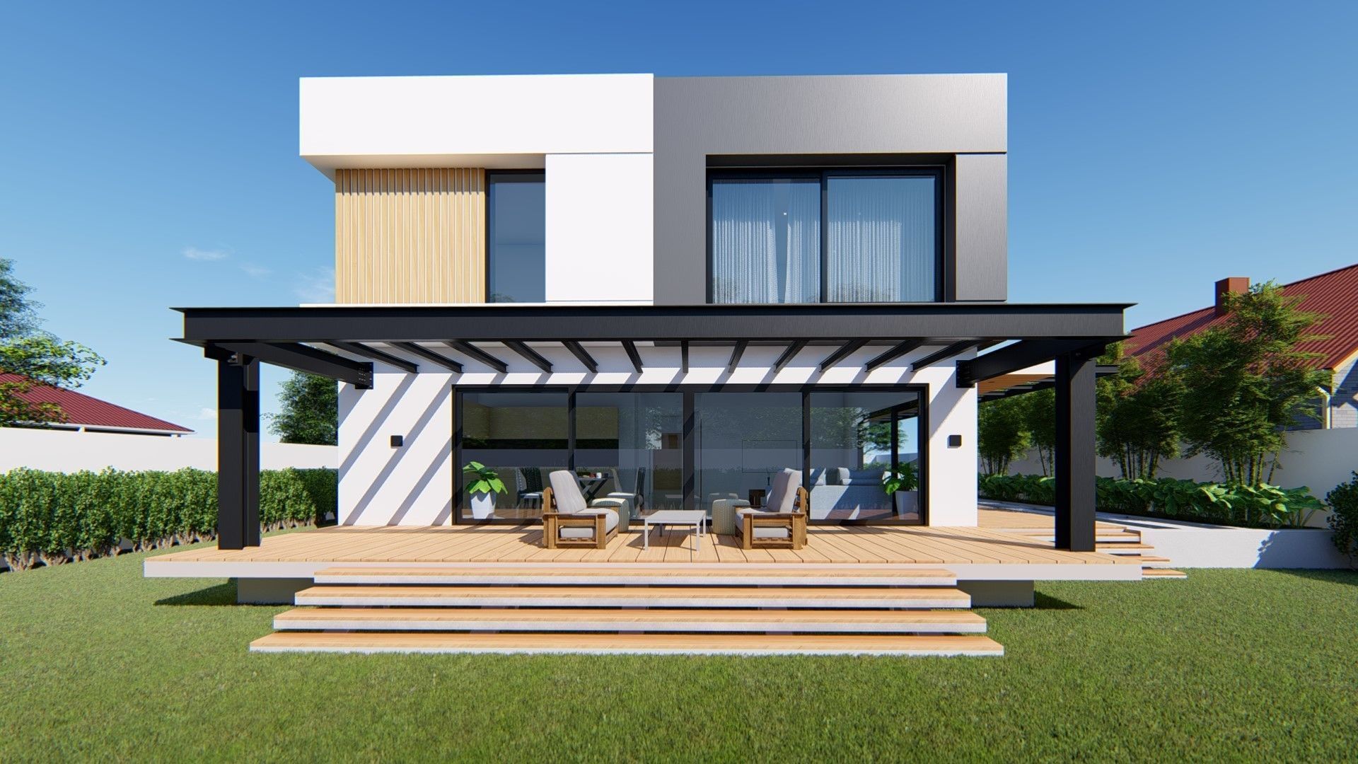 Modern House 3D model_4