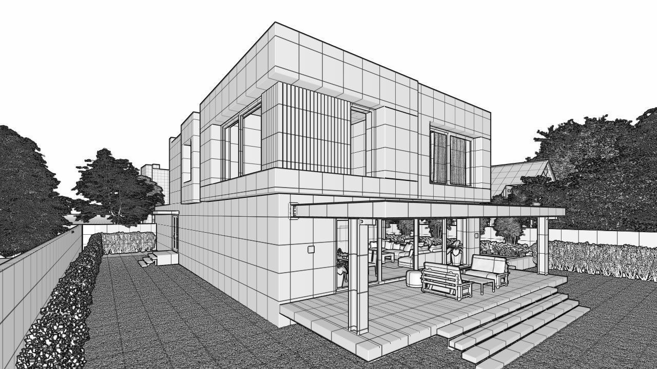 Modern House 3D model_35