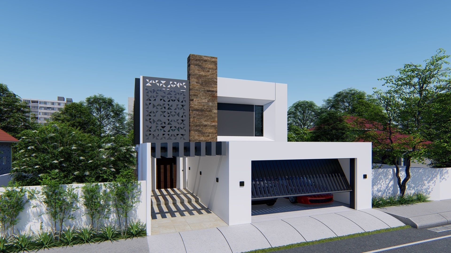 Modern House 3D model_11