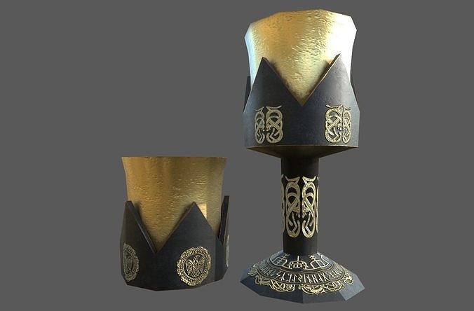 Low poly banquet utensils bundle Low-poly 3D model 5