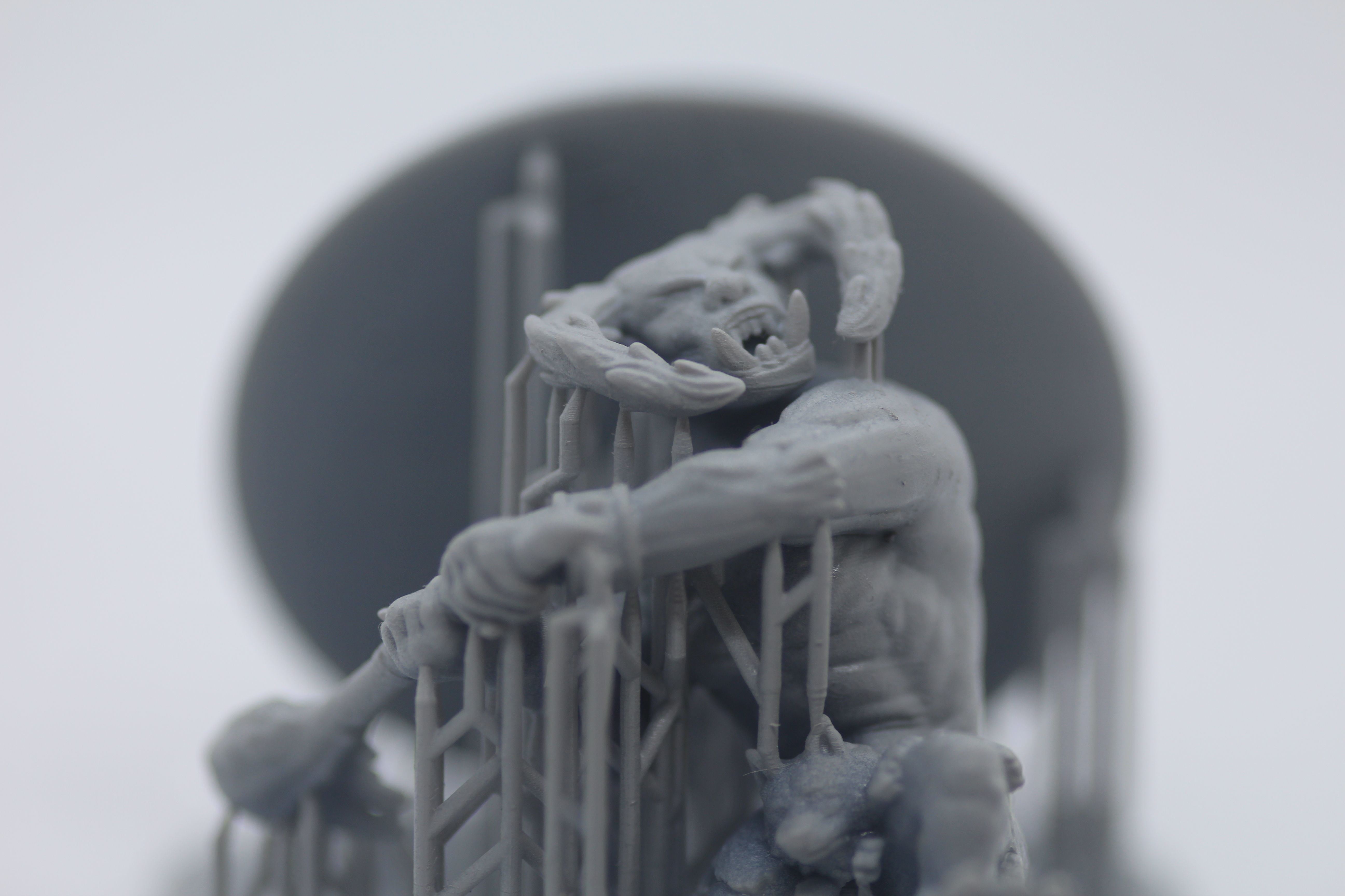 Tanarukk figurine of man in boat 3D print model_8