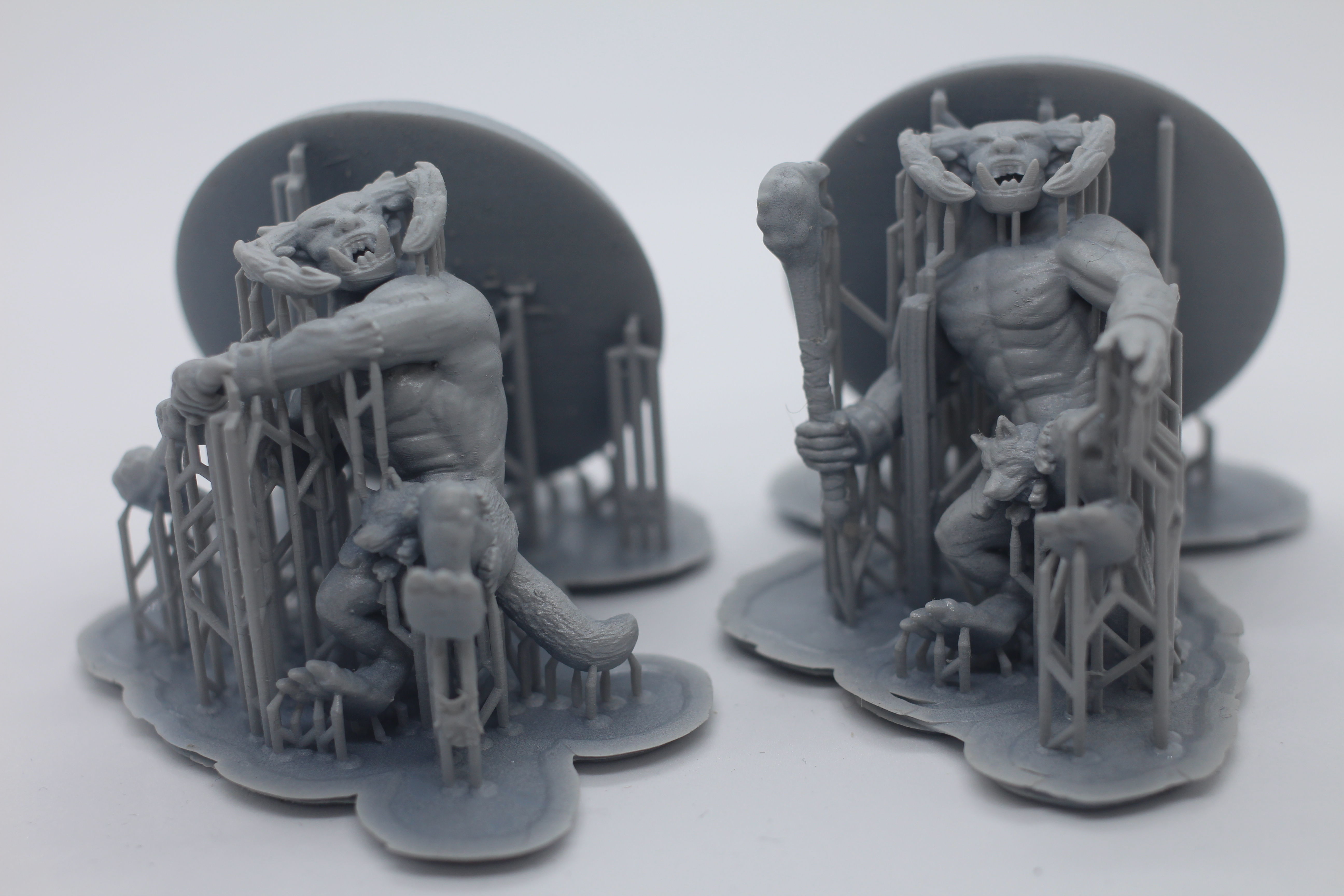 Tanarukk figurine of man in boat 3D print model_10