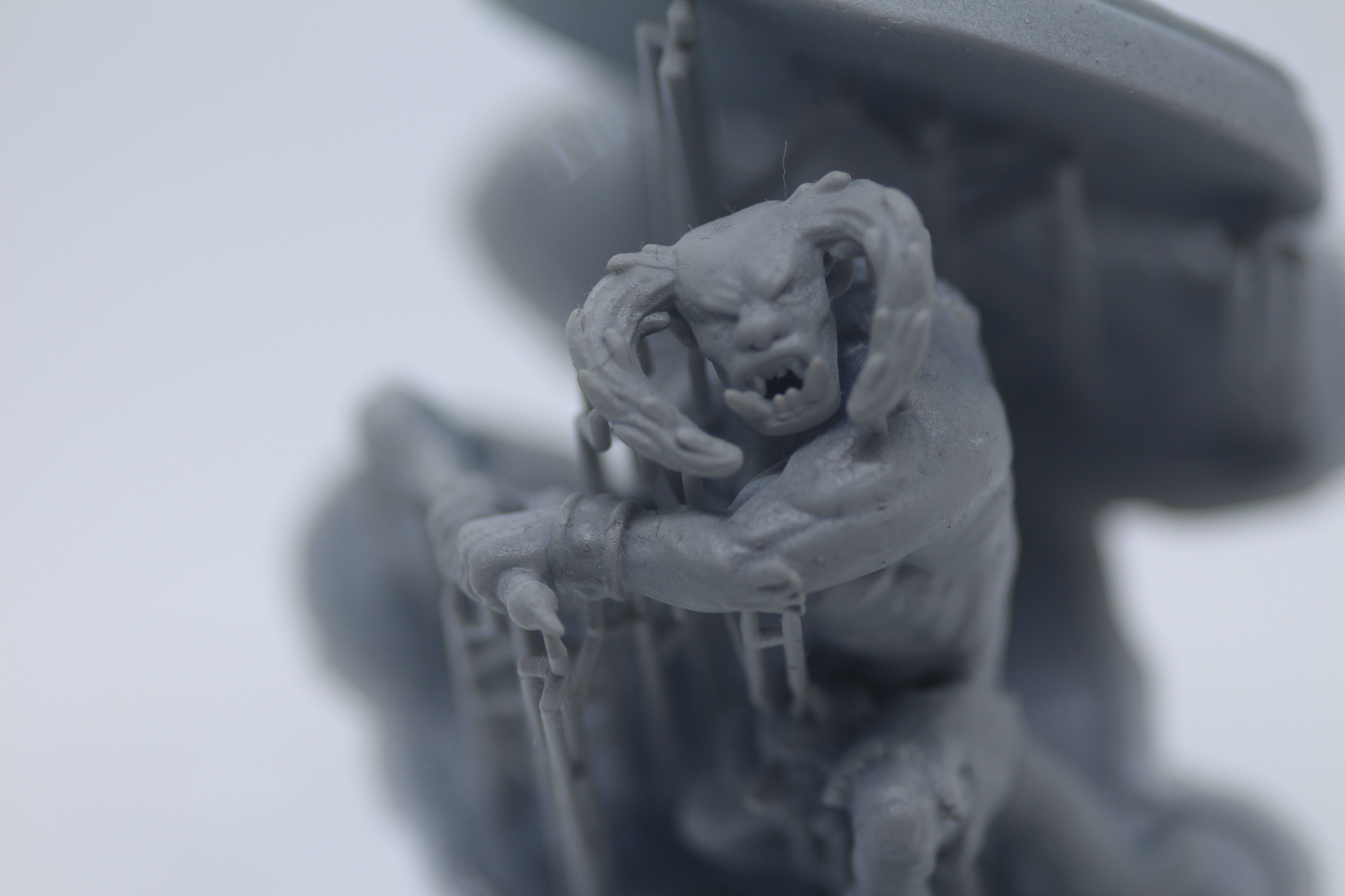 Tanarukk figurine of man in boat 3D print model_14