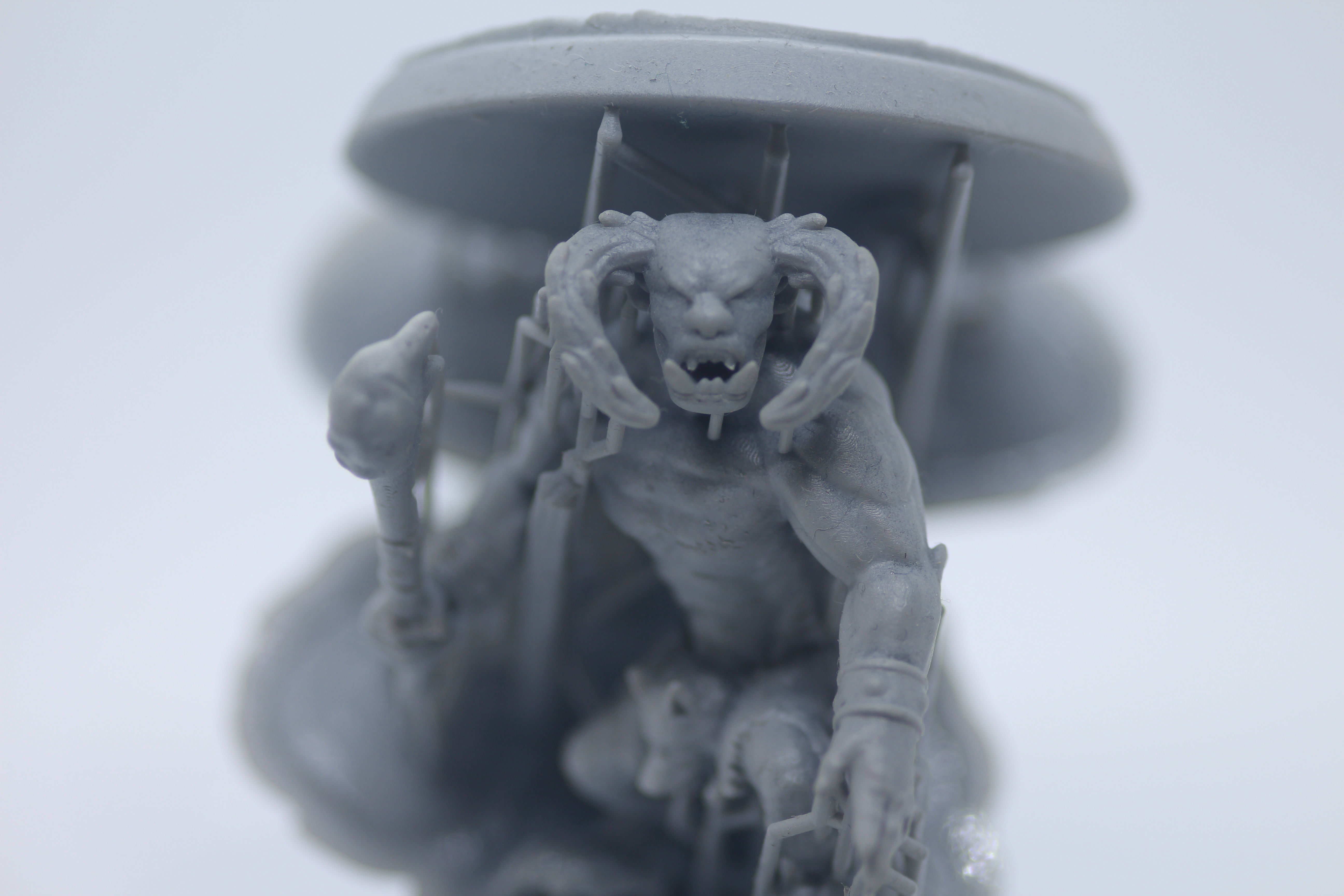 Tanarukk figurine of man in boat 3D print model_12