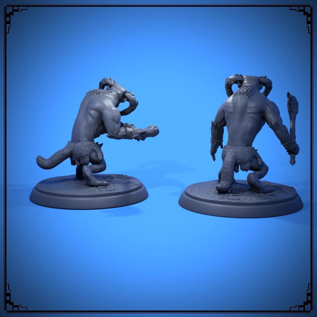 Tanarukk figurine of man in boat 3D print model_5