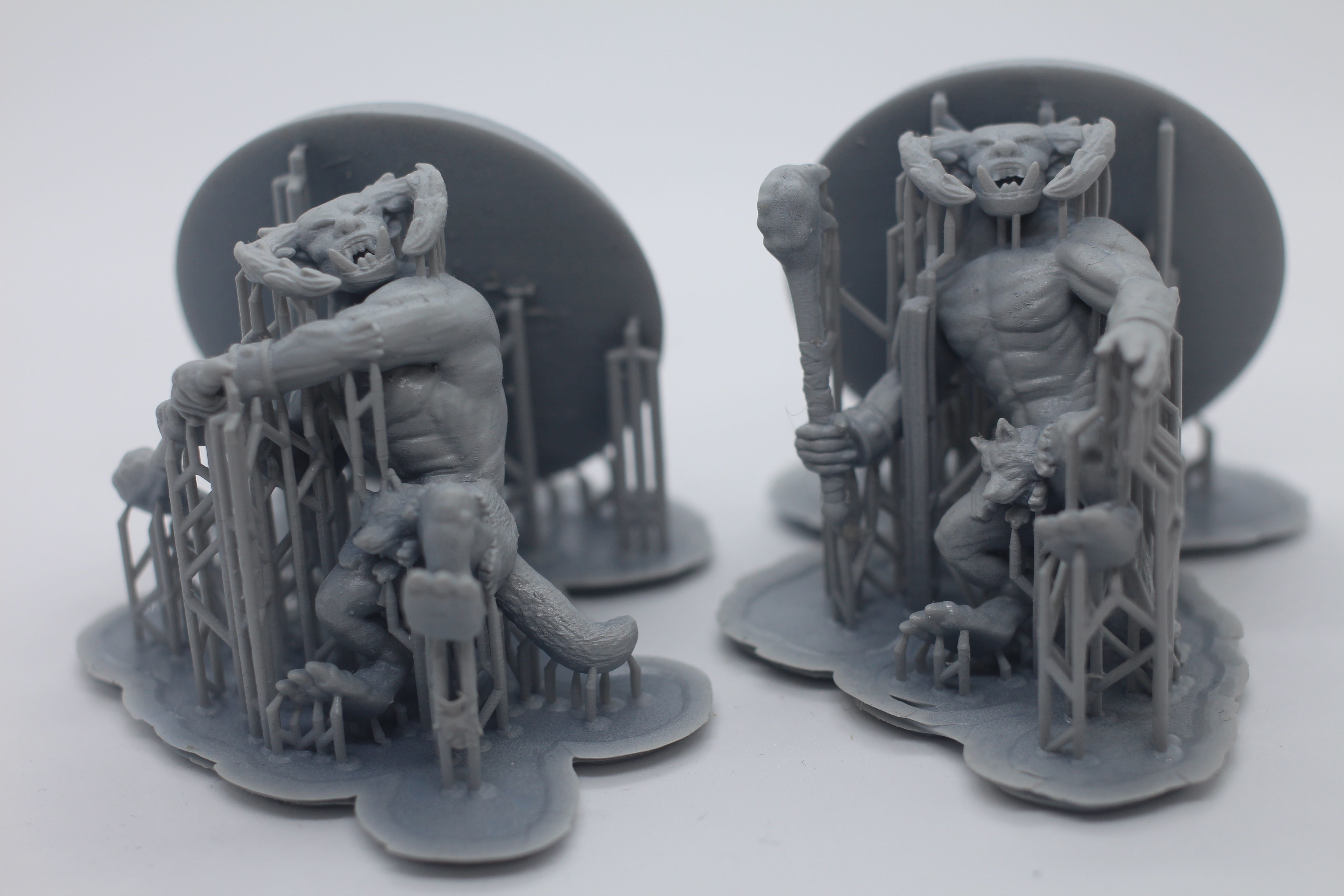 Tanarukk figurine of man in boat 3D print model_11